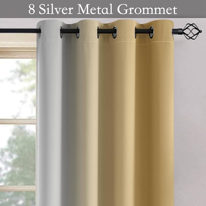 SimpleHome Ombre Room Darkening Curtains - Image 4