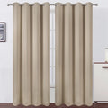 LEMOMO Blackout Curtains 66 x 84 inch/Khaki Curtains Set of 2 Panels/Thermal by Lemomo