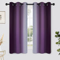 Yakamok Light Blocking Ombre Curtains, Room Darkening Grommet Window Drapes by Yakamok