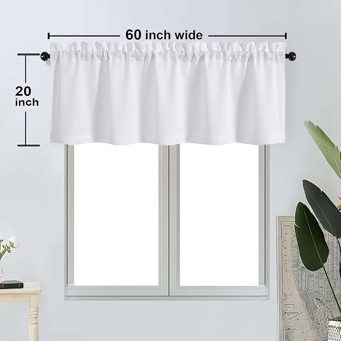 OWENIE Bob 1 PCS White Valances - Image 2