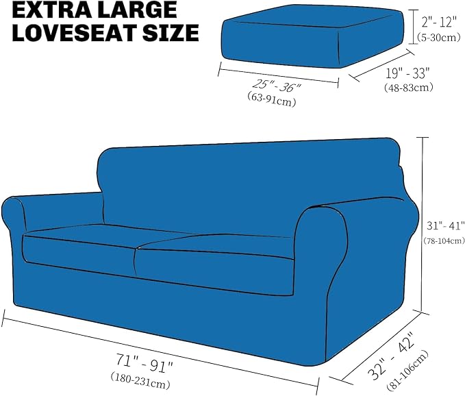 XINEAGE New 3 Pieces Couch Covers - Image 6