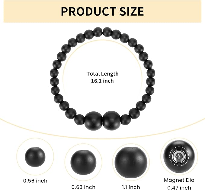 Magnetic Curtain Tiebacks, 6 Pack Curtain Holdbacks - Image 3