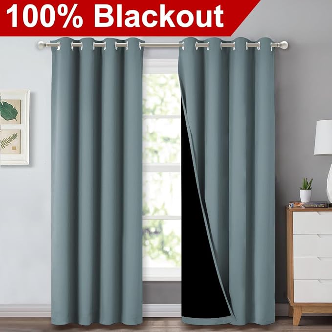 NICETOWN 100% Blackout Curtains - Image 2