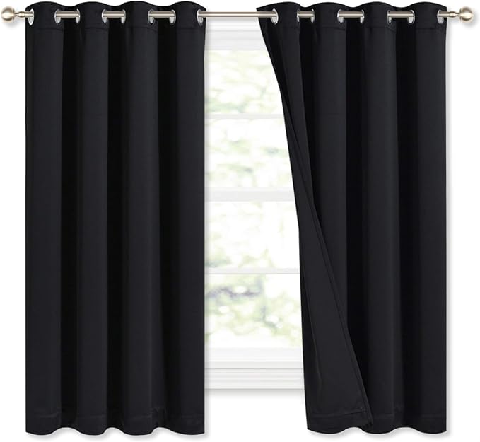 NICETOWN Complete 100% Blackout Curtains, Thermal Insulated Energy Efficiency by NICETOWN