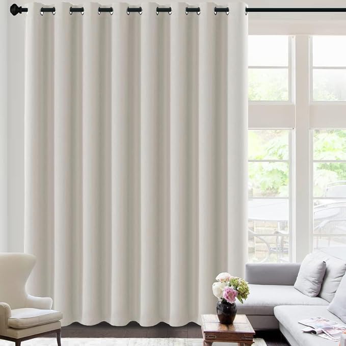 H.VERSAILTEX Blackout Curtains for Sliding Glass Door Room Divider Curtains by HVERSAILTEX