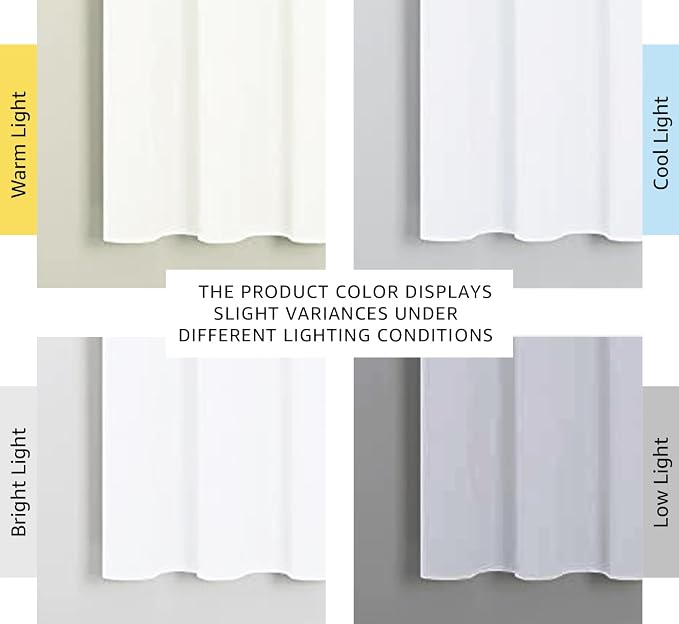 NICETOWN White Window Curtain Panels - Image 3