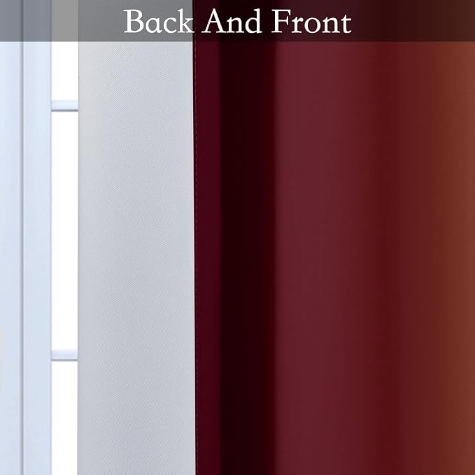 SimpleHome Ombre Room Darkening Curtains 36 inches Length - Image 5