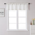 Chyhomenyc Blend Linen Valance for Windows, Light Filtering Blend Linen Solid by Chyhomenyc