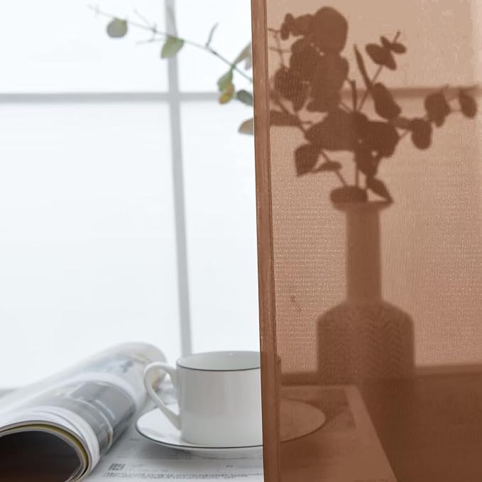SpaceDresser Sheer Voile Window Treatment Rod Pocket Curtain Panels - Image 4