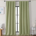Simplebrand Sage Green Blackout Curtains by Simplebrand