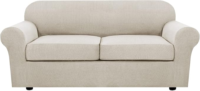 H.VERSAILTEX 3 Piece Stretch Sofa Covers by HVERSAILTEX
