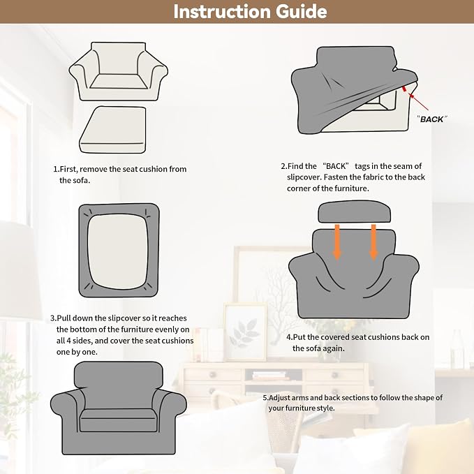 WEERRW Velvet Stretch Chair Sofa Slipcover - Image 6