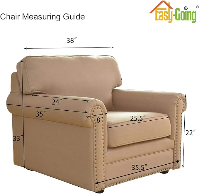 Easy-Going Stretch Chair Sofa Slipcover 1-Piece Couch Sofa Cover Furniture - Image 5