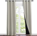 NICETOWN Natural Blackout Curtains 84 inches Long, Full Light Blocking Drapes by NICETOWN