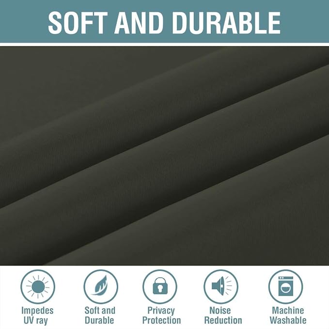 H.VERSAILTEX Blackout Patio Curtains 100 x 84 Inches - Image 4