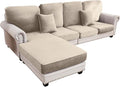 Couch Cover 4-Piece Elastic Velvet Couch Cushion Covers & Chaise Slipcovers by Taque