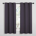 NICETOWN Greyish Purple Blackout Curtains 48 inches Length by NICETOWN