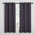 NICETOWN Greyish Purple Blackout Curtains 45 inches Length by NICETOWN