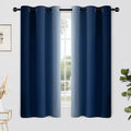 Yakamok Light Blocking Ombre Curtains, Room Darkening Grommet Window Drapes by Yakamok
