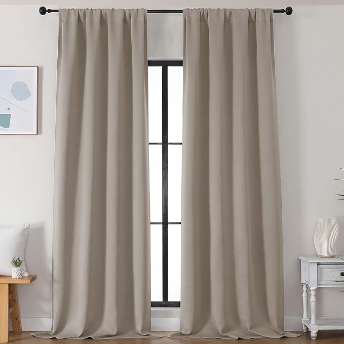 Simplebrand Stone Blackout Curtains by Simplebrand