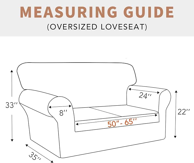 Easy-Going 100% Waterproof Oversized Loveseat Couch Cover, Dual Waterproof Sofa - Image 6