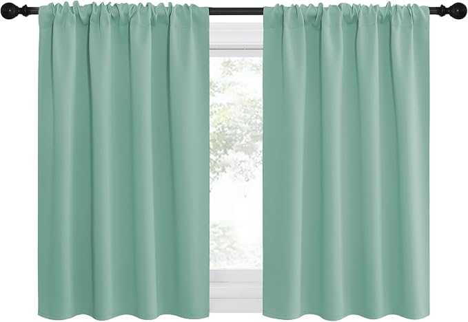 NICETOWN 2 Panels Blackout Curtains, Rod Pocket Thermal Insulated Drapes by NICETOWN