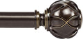 KAMANINA Curtain Rods for Windows 72 to 144 Inches Long Heavy Duty Curtain Rod by KAMANINA