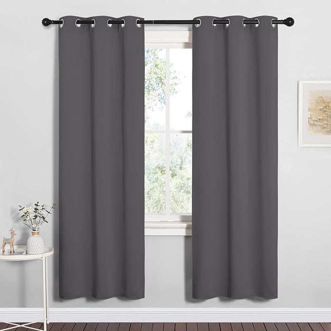NICETOWN Grey Blackout Curtain Panels by NICETOWN