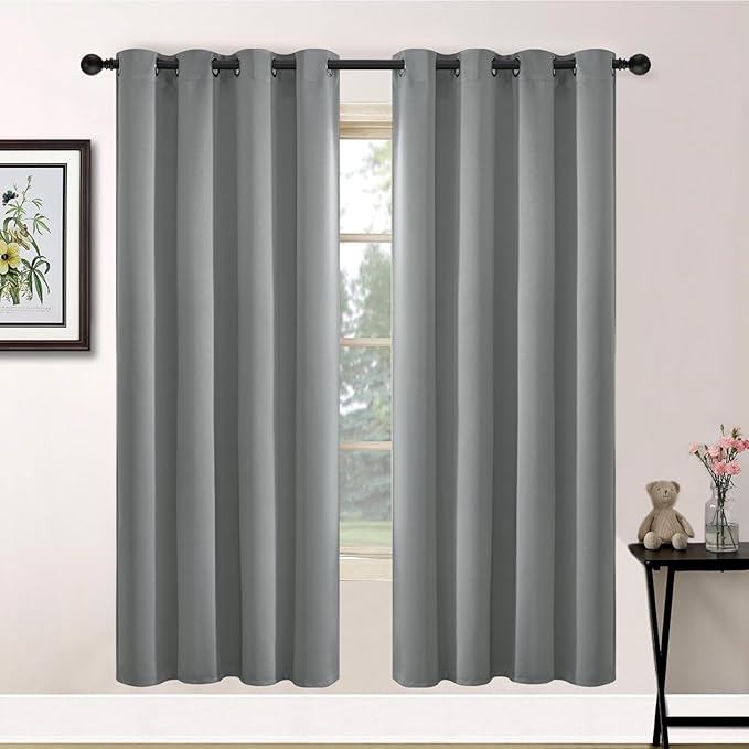 Yakamok Dove Grey Room Darking 72 Inch Length 2 Panel Sets by Yakamok