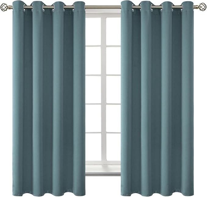 BGment Room Darkening Curtains 63 Inches Long by BGment