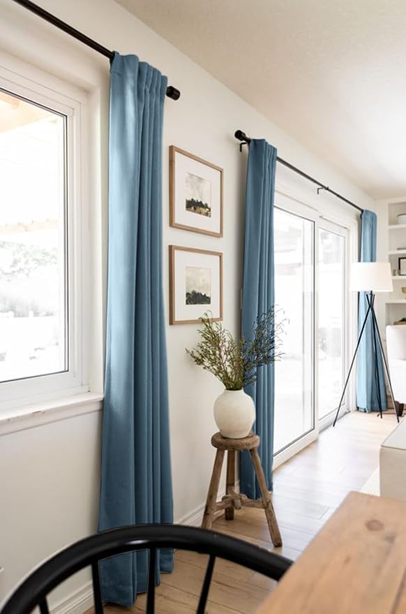 100% Blackout Shield Linen Blackout Curtains - Image 5