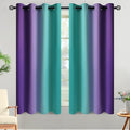 Yakamok Ombre Teal and Purple Curtains by Yakamok