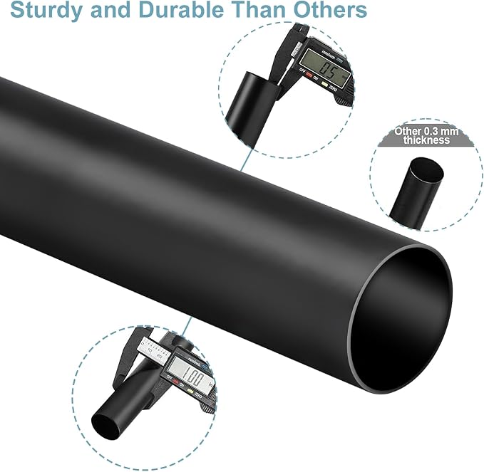 Byondeth Curtain Rods for Windows 16 to 200 Inches Adjustable Length 1 Inch - Image 8