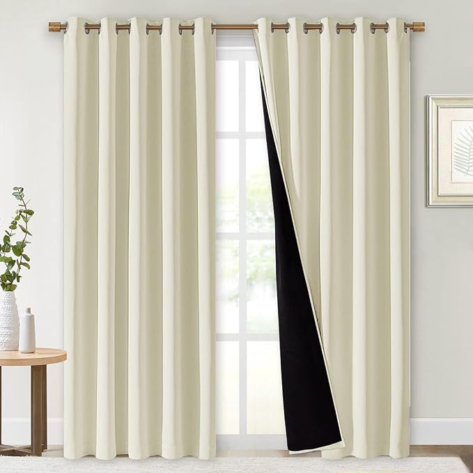 NICETOWN Living Room Completely Shaded Draperies, Privacy Protection & Noise by NICETOWN