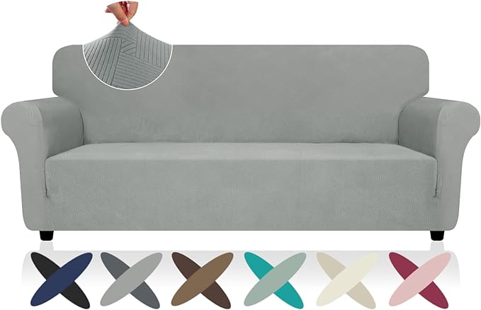 ZNSAYOTX Super Stretch Sofa Cover, New Striped Sofa Covers Fitted Slipcovers by ZNSAYOTX