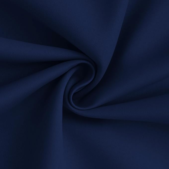 Yakamok 100% Blackout Curtain Panels 84 inches Cold and Light Blocking Drapes - Image 3