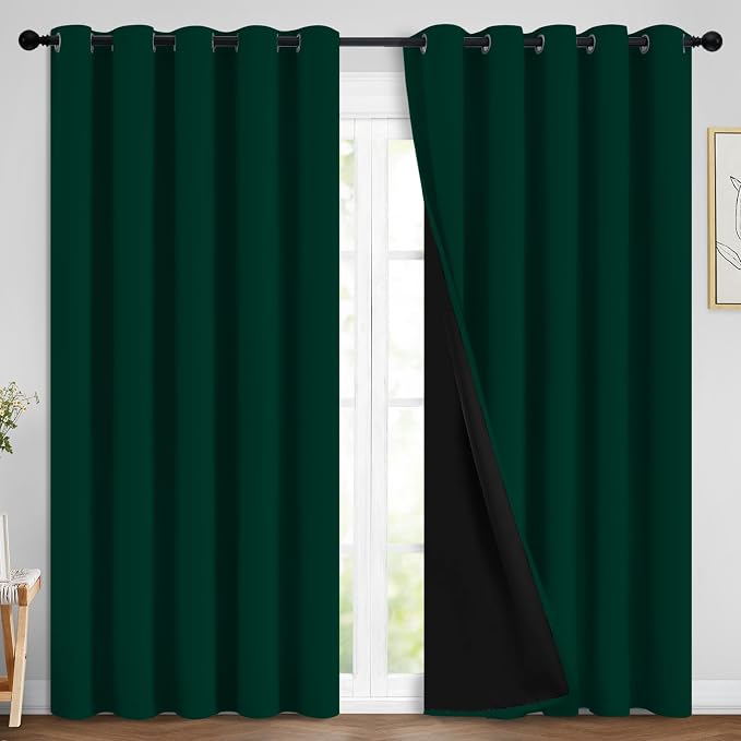 Yakamok 100% Blackout Curtain for Bedroom, Thermal Insulated Drapes by Yakamok