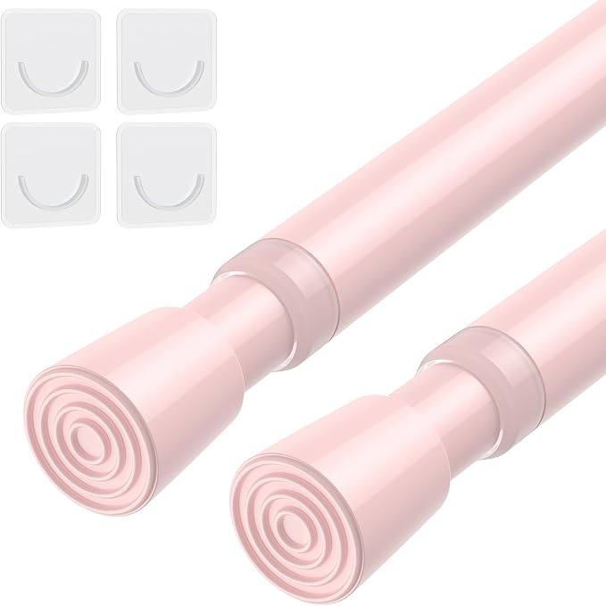 AIZESI Spring Tension Rods Adjustable Tension Curtain Rod Small Tension Rod No by AIZESITENSIONROD
