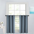 Yakamok Soild Small Window Curtains, Grommet Thermal Insulated Privacy Curtains by Yakamok
