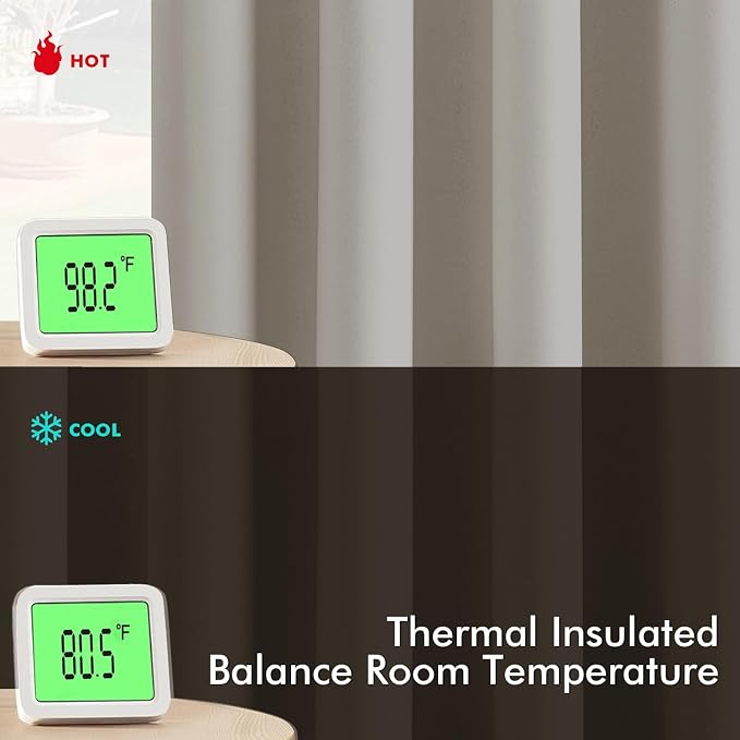 MIULEE Natural Blackout Curtains - Image 3