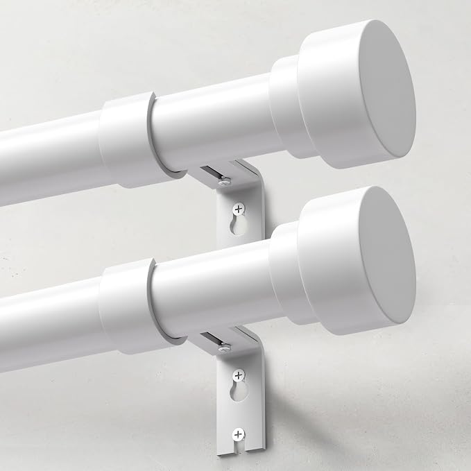 IFELS 2 Pack Heavy Duty Curtain Rods by IFELS