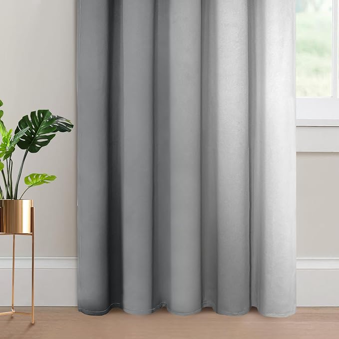 Yakamok Room Darkening Ombre Curtains 84 Inch Length, Light Blocking Grommet - Image 4