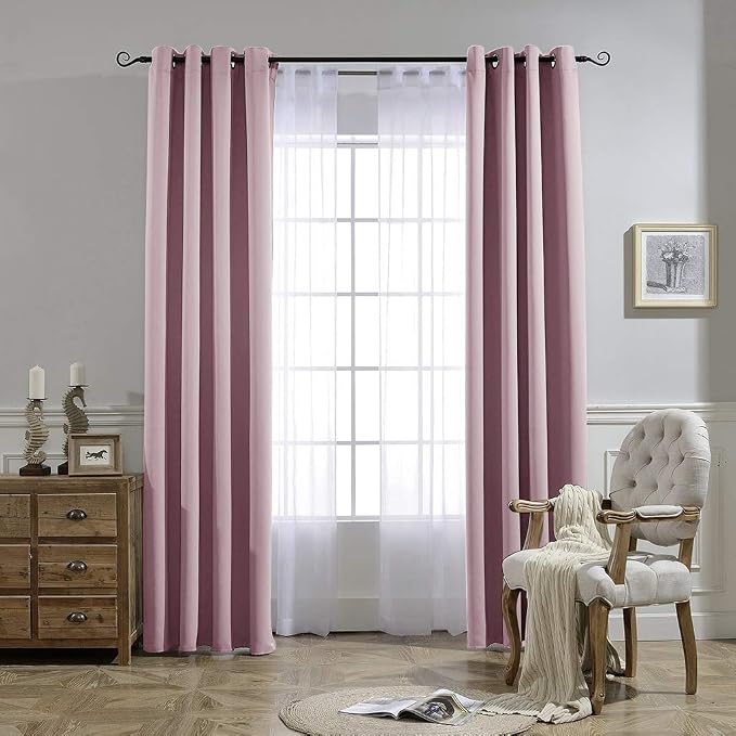 NICETOWN Bedroom Curtains Room Darkening Draperies - Image 6