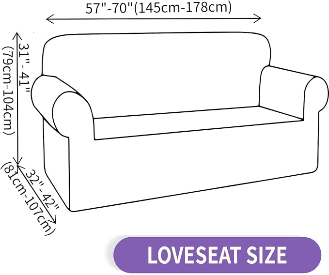 ZNSAYOTX Super Stretch Couch Cover Love Seat Sofa Covers - Image 6