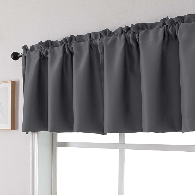 Chyhomenyc Blackout Valances for Windows, Short Window Valance Curtains for - Image 9