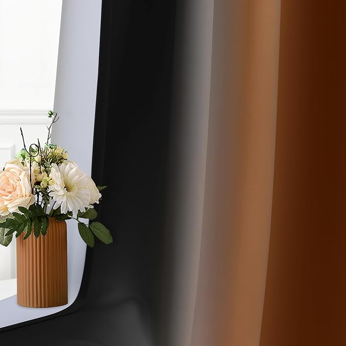 SimpleHome Ombre Room Darkening Curtains 84 inches Length - Image 6