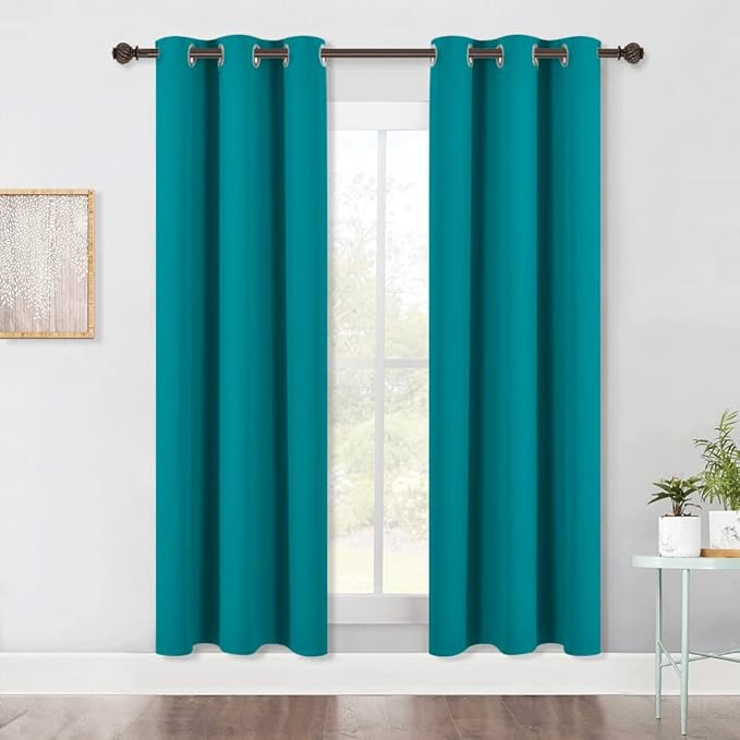NICETOWN ROM Darkening Curtains 72 inch Length 2 Panels, Thermal Insulated by NICETOWN