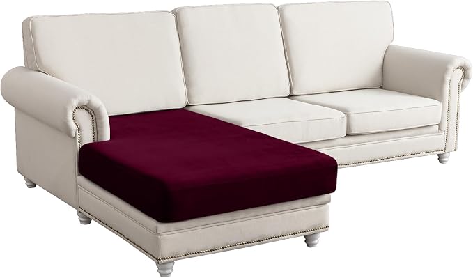 Couch Cover Velvet Chaise Cushion Cover by Taque