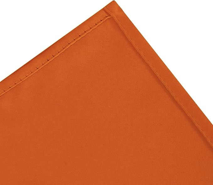 LEMOMO Blackout Curtains 66 x 72 Inch Long Orange Curtains Set of 2 Panels Room - Image 7