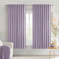 MIULEE Lilac Back Tab Blackout Curtains 63 Inch Length 2 Panels Set by MIULEE